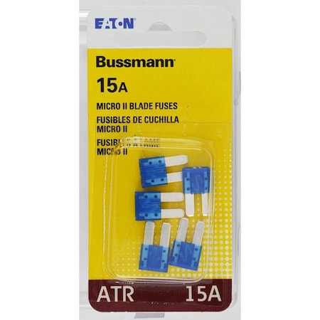 Eaton Bussmann Automotive Fuse, ATR Series, 15A, 32V DC, Non-Indicating BP/ATR-15-RP